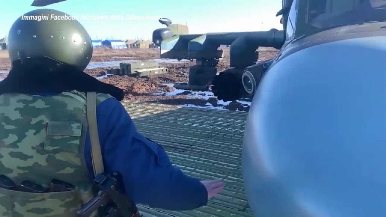 Un video in cui la Russia mostra come avvengono i bombardamenti in Ucraina