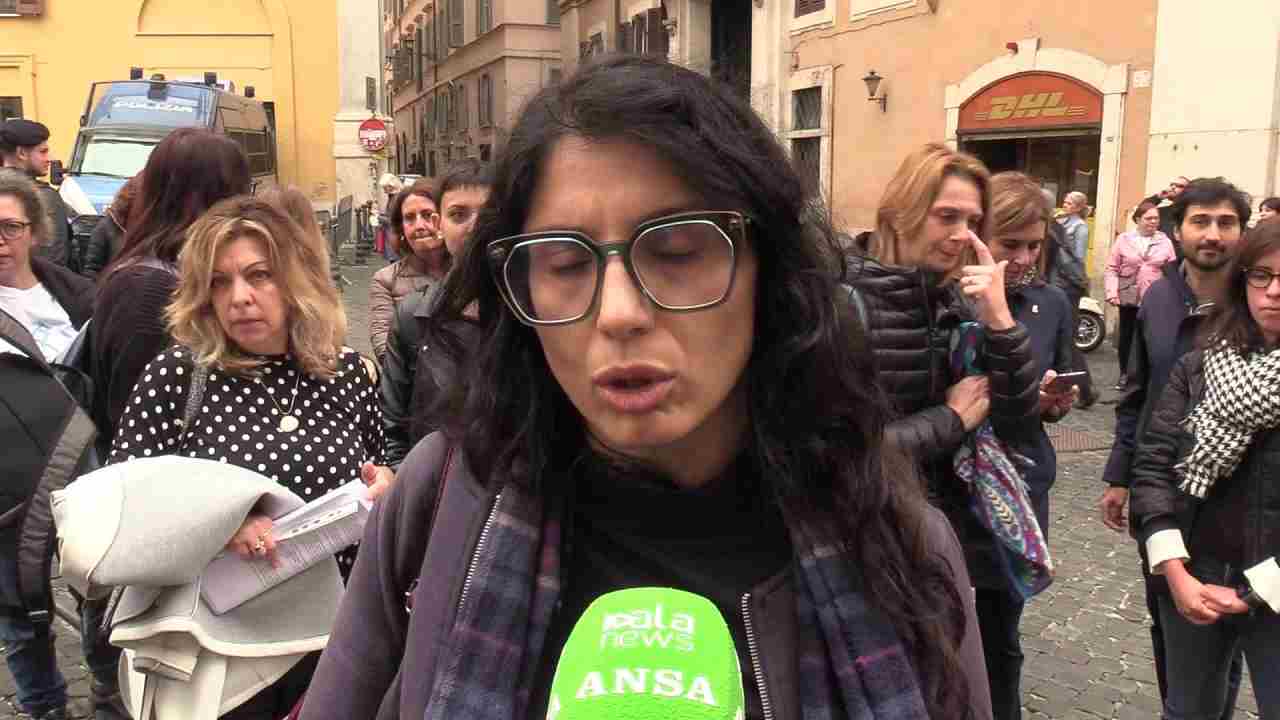 I precari della ricerca protestano in Piazza Montecitorio