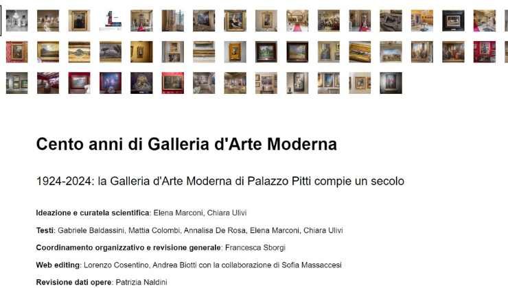 Una mostra virtuale per celebrare il Centenario galleria d'arte uffizi 