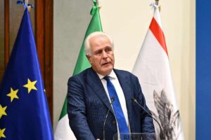 Alluvione, Giani: "Vedo dal Governo molta demagogia sull'Emilia-Romagna" - Nella foto: Il Presidente della Regione Toscana Eugenio Giani