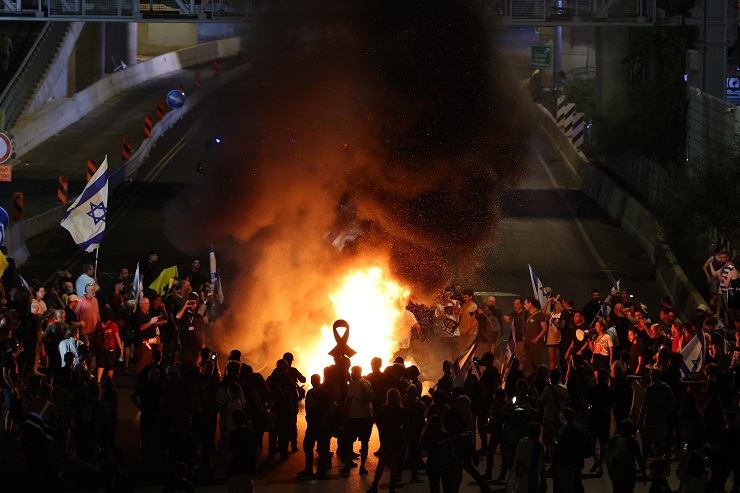 Una protesta a Tel Aviv