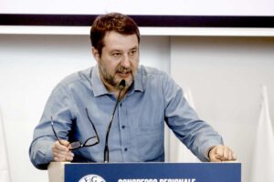 Il segretario della Lega Matteo Salvini