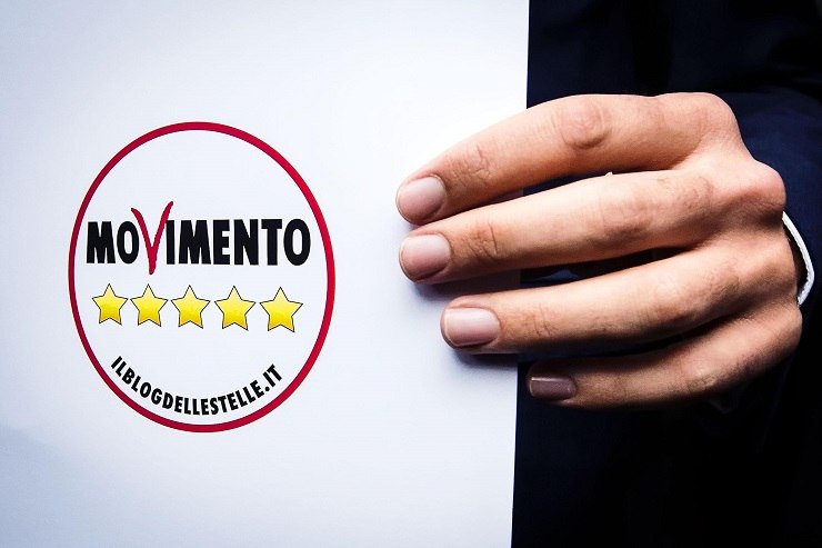 Il simbolo elettorale del M5S nel 2018