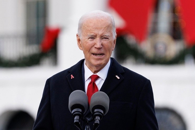 Joe Biden durante un discorso