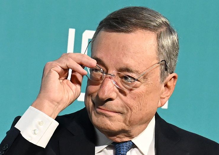 L'ex presidente della BCE Mario Draghi