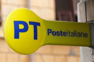 Un'insegna di Poste Italiane