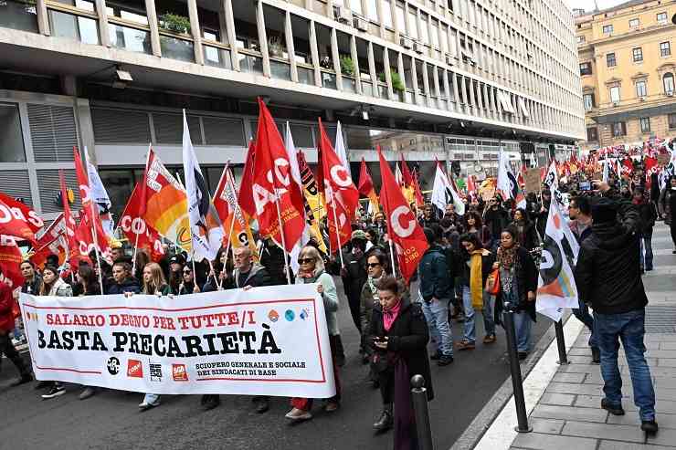 Uno sciopero a Roma