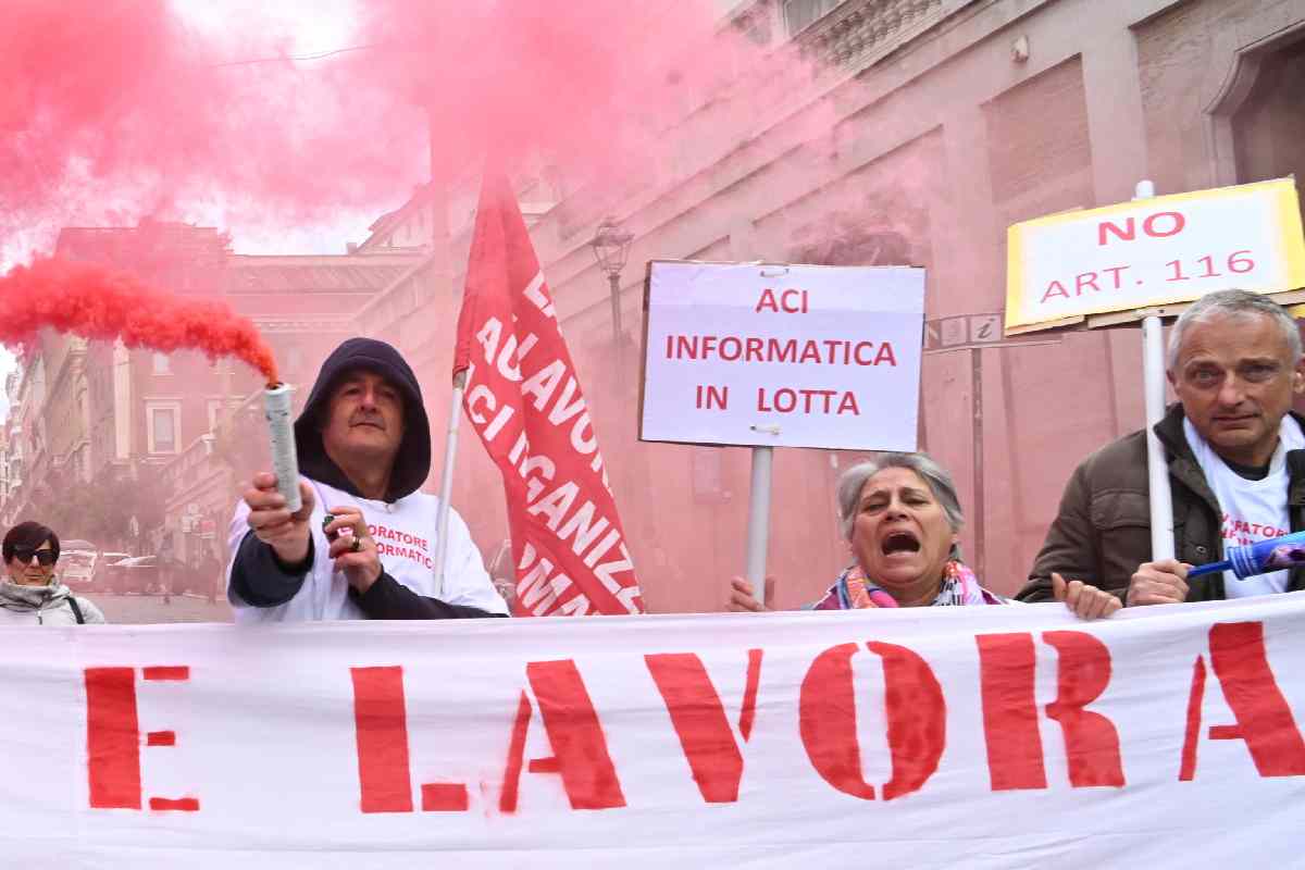 Uno sciopero a Roma