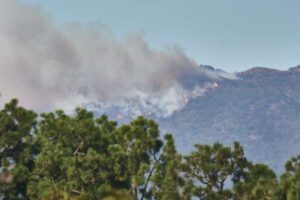 L'incendio in California