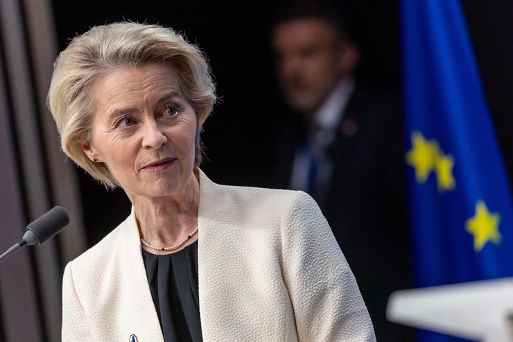 La presidente della Commissione europea Ursula von der Leyen