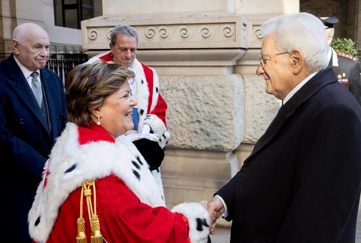 Margherita Cassano e Sergio Mattarella