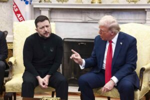 Trump vs. Zelensky, acceso e duro scontro nello Studio Ovale: tensione alla Casa Bianca, cosa è successo. Nella foto, Lo scontro tra Volodymyr Zelensky e Donald Trump nello Studio Ovale alla Casa Bianca